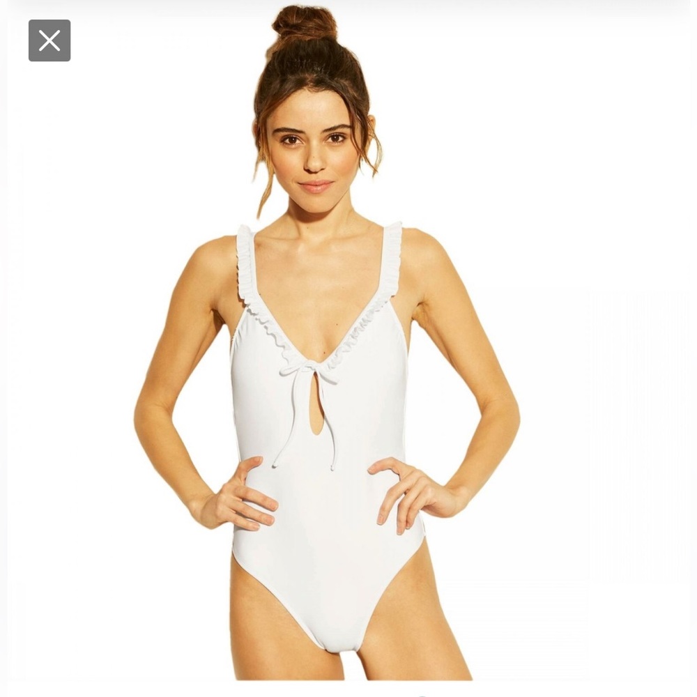 Xhilaration White One Piece Swimsuit